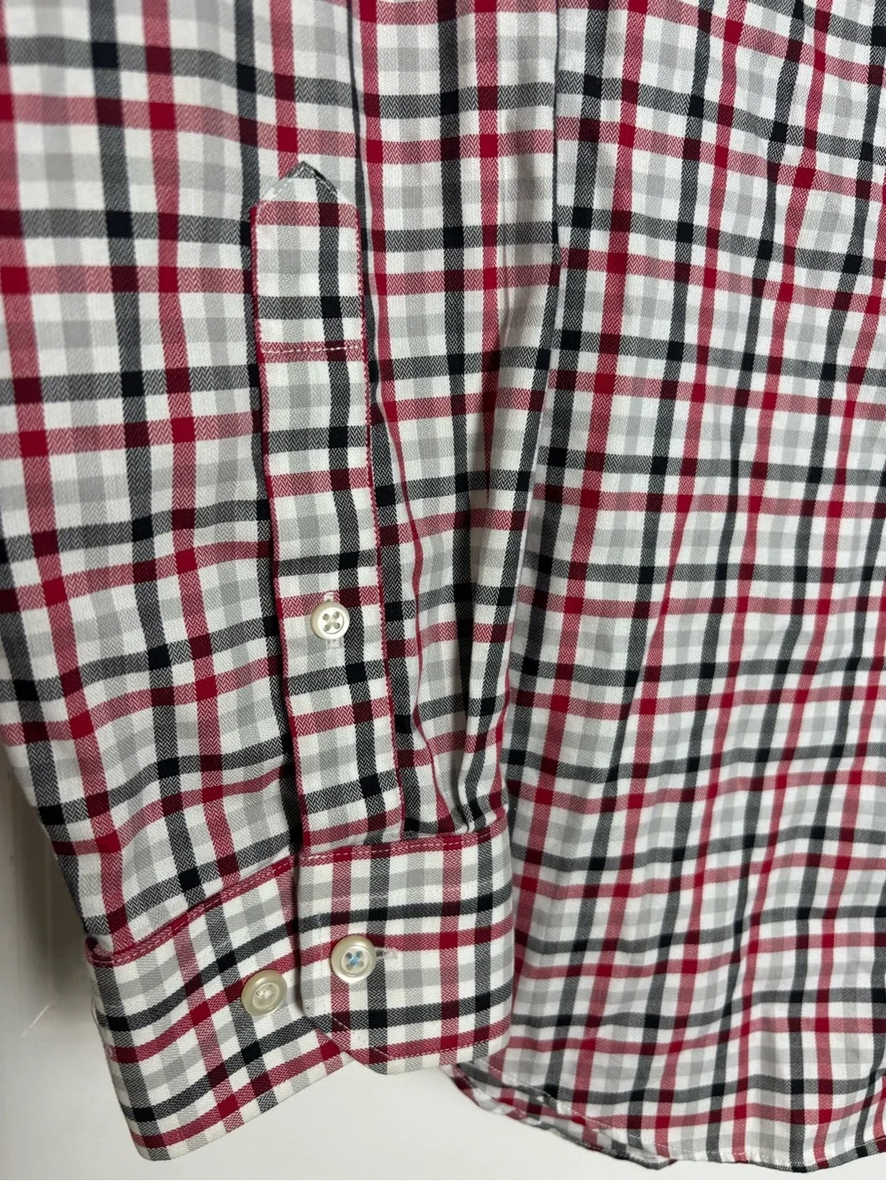 Banana Republic Non-Iron Grant Fit Plaid Button Down Shirt Men's M Cotton NWOT